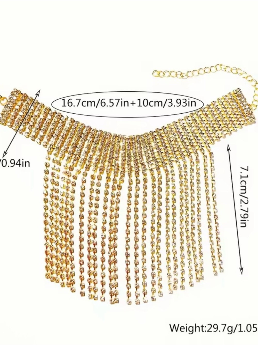Rhinestone Rhinestones Anklet - Picture 2 of 3